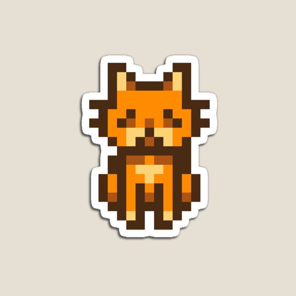 Aperçu de l'œuvre Pixel art de chat de Stardew Valley créée et vendue par bleachonthbeach.