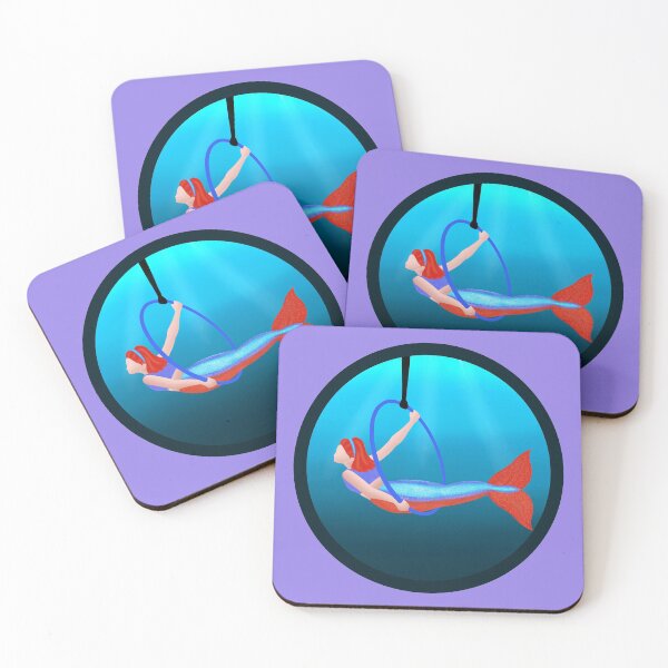 Aperçu de l'œuvre Cerceau aérien néon Tetra Mermaid créée et vendue par VibrantFlight.