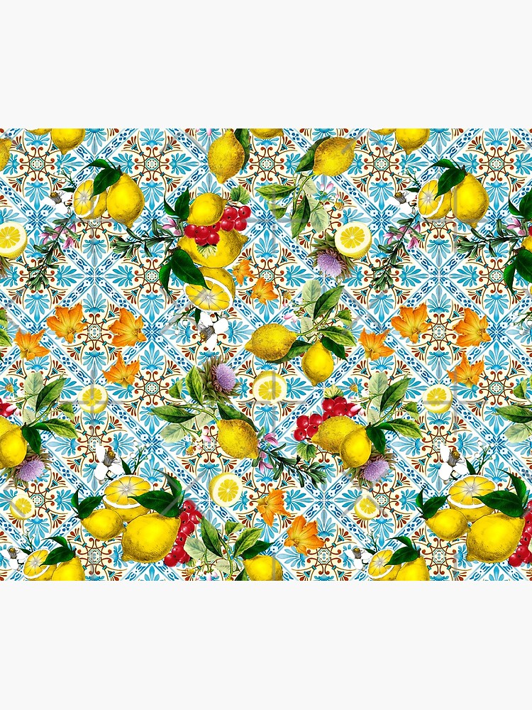 Sicilian lemons and romantic tiles cottagecore aesthetic by GabriellaParadi