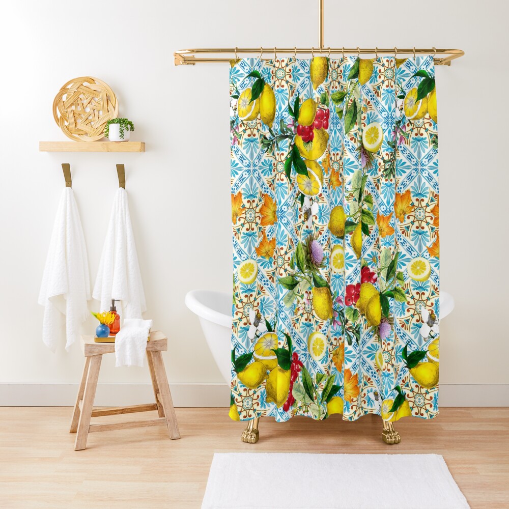 "Sicilian lemons and romantic tiles cottagecore aesthetic" Shower