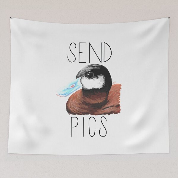 Item preview, Send Duck Pics (Ruddy Duck) designed and sold by LauraWolfArtist.