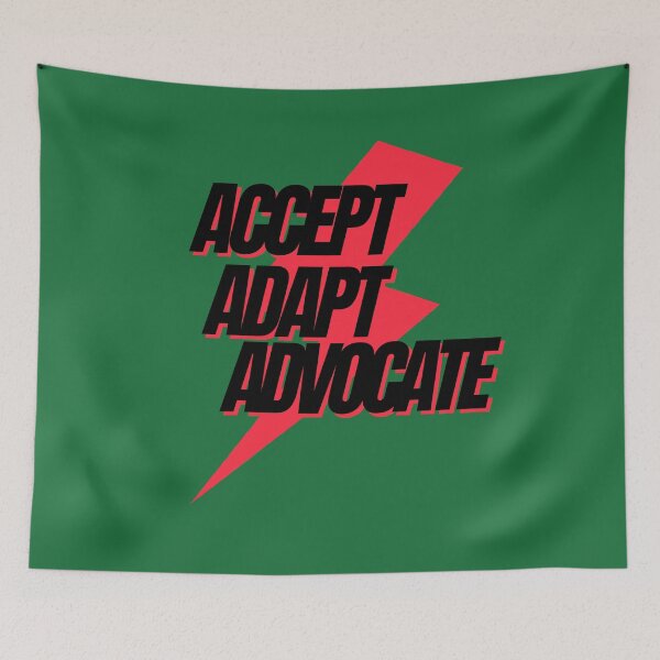 Item preview, Accept Adapt Advocate Motivational Quotes About Change designed and sold by wodra.