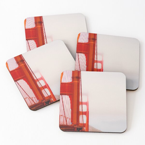 Item preview, Closeup Golden Gate bridge with foggy sky San Francisco USA designed and sold by Mrvell.