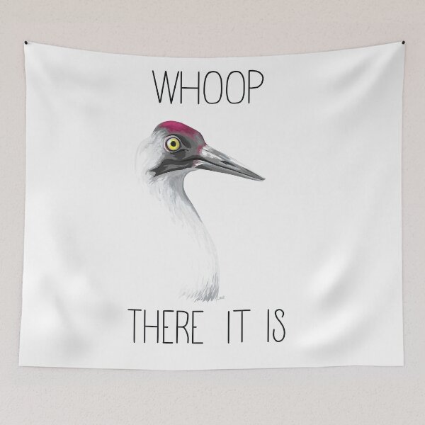 Item preview, Whoop There It Is (Whooping Crane) designed and sold by LauraWolfArtist.