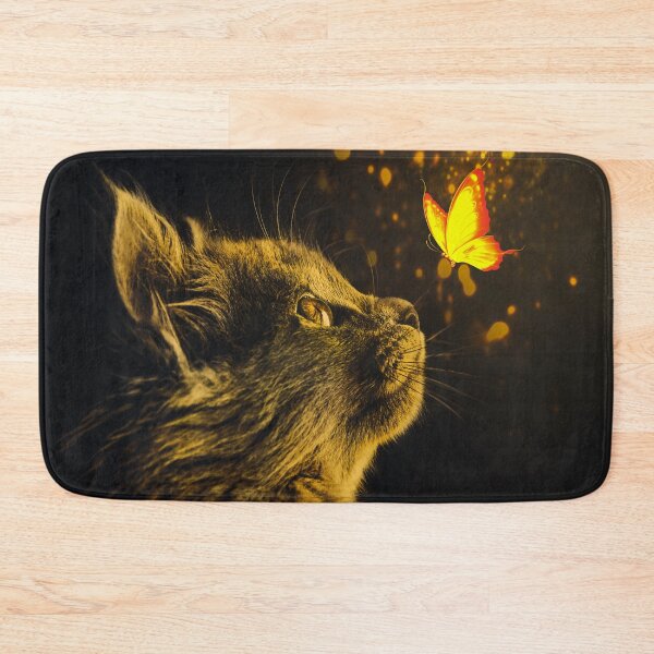 Item preview, Cat with glowing butterfly designed and sold by koalas1414.