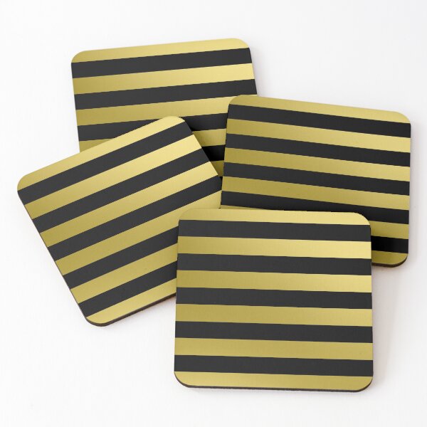 Item preview, Black and gold stripe pattern designed and sold by IoanaHraball.