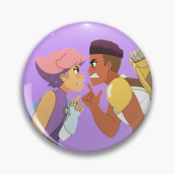 Item preview, She-Ra - Bow and Glimmer Fighting (She-Ra and the Princesses of Power) sticker designed and sold by ConnorsCrafts.