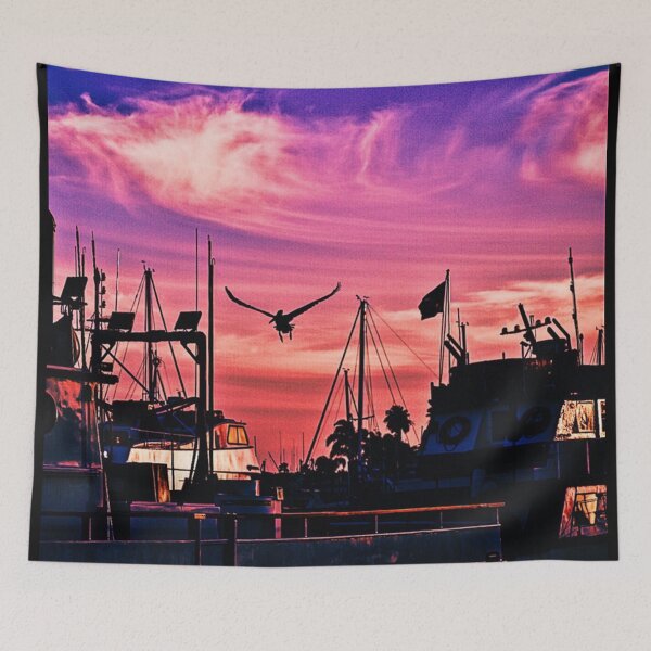 Item preview, San Pedro California Pink Sunset designed and sold by concettaellis.
