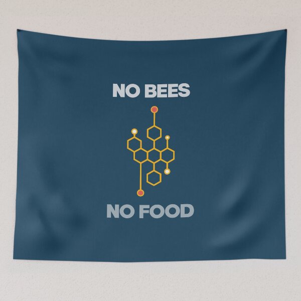 Item preview, No Bees, No Food designed and sold by PrairieGrouse.