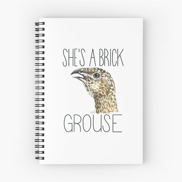 Item preview, She's a Brick Grouse (Greater Sage Grouse) designed and sold by LauraWolfArtist.
