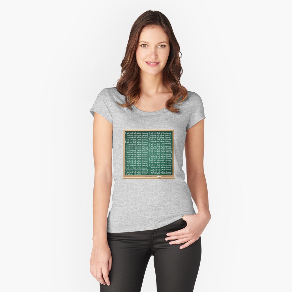 Item preview, Fitted Scoop T-Shirt designed and sold by SavvyCleaner.