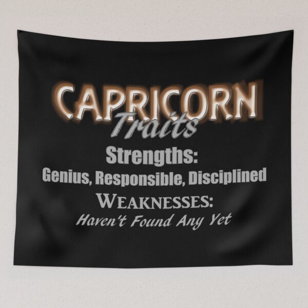 Item preview, Funny Capricorn Zodiac Traits designed and sold by AFordhamDesigns.