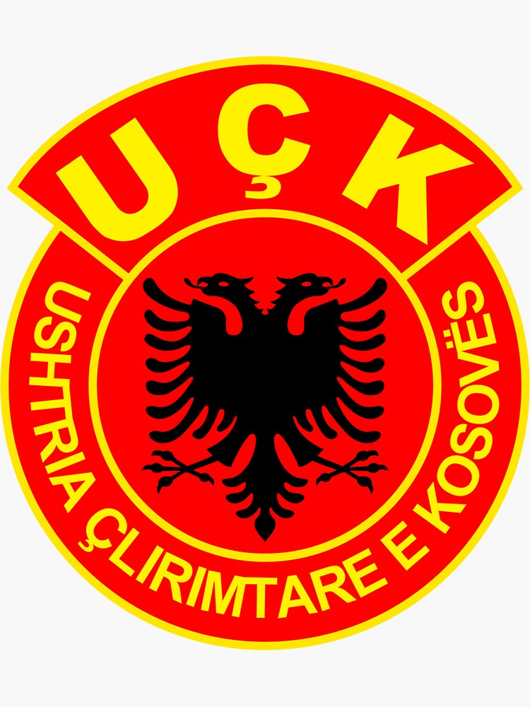 "Albanisches UCK Gold" Sticker von RiseofSvarog | Redbubble
