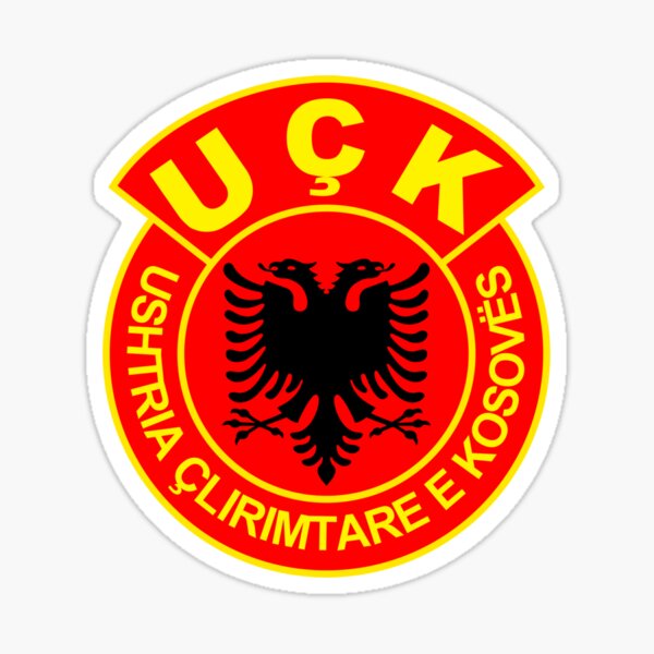 Albanisches UCK Gold Sticker