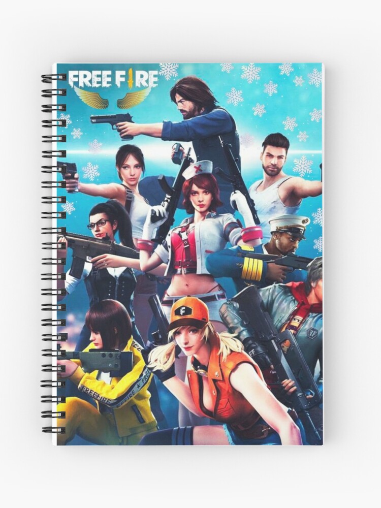 Cuaderno de espiral «FREE FIRE» de VICKYJI | Redbubble