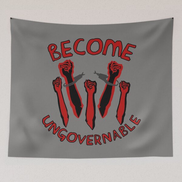 Item preview, Become Ungovernable - Raised Fists, Revolutionary, Leftist, Anarchist, Socialist designed and sold by SpaceDogLaika.