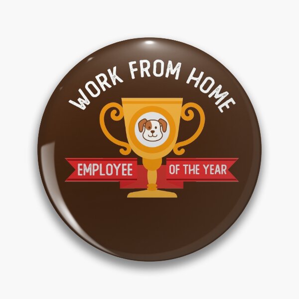 Item preview, Work From Home Employee Of The Year Dog 2020 2021 Pet Doggo Puppy WFH Telecommute Virtual Remote Job Quarantine Funny Novelty Humorous Sarcastic designed and sold by gkao.