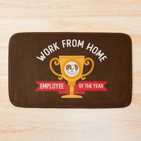 Item preview, Work From Home Employee Of The Year Dog 2020 2021 Pet Doggo Puppy WFH Telecommute Virtual Remote Job Quarantine Funny Novelty Humorous Sarcastic designed and sold by gkao.