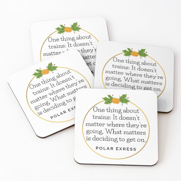 Item preview, Polar Express Trains Quote designed and sold by EverythingCore.