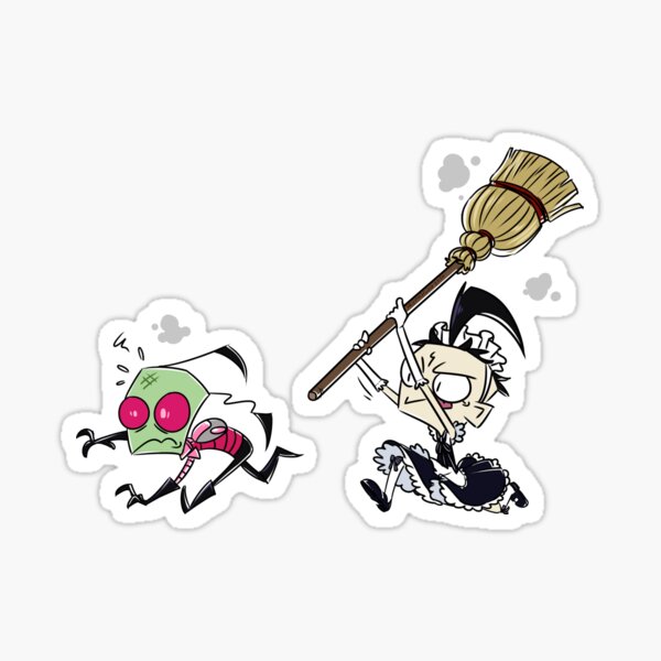 Item preview, Maid Dib Chasing Zim  designed and sold by OG-ReynaRuina.