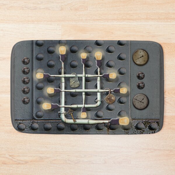 Item preview, Pipes and Bulbs - Steampunk Retro designed and sold by Retro Art Factory.
