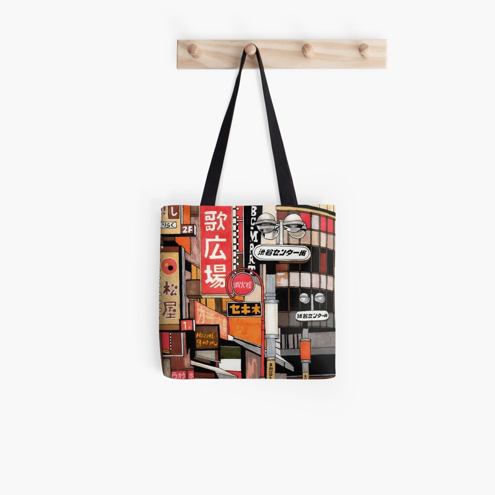 Tokyo Street Signs Tote Bag
