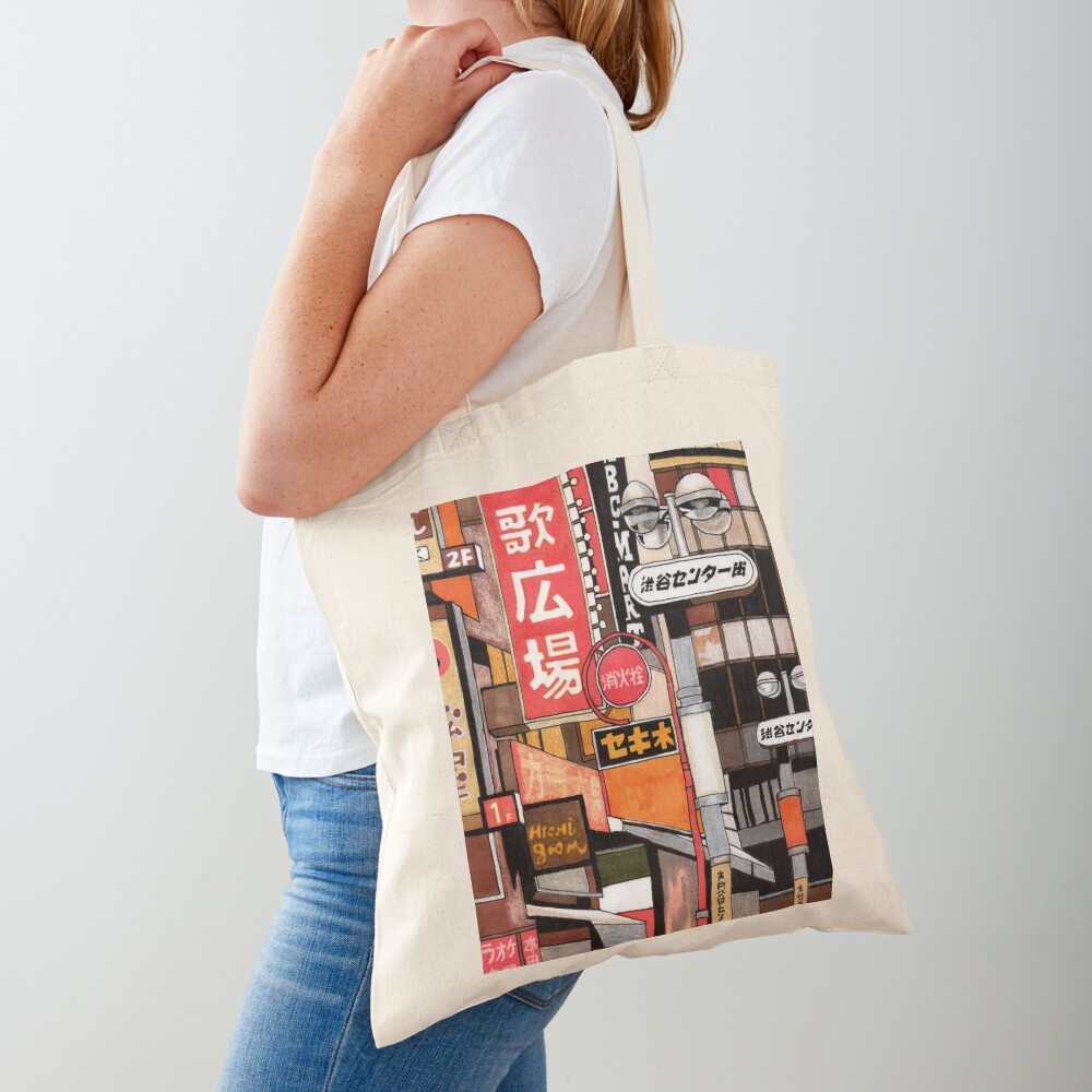 Tokyo Street Signs Tote Bag