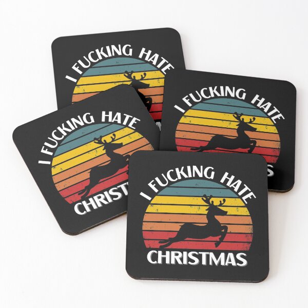 Item preview, I fucking hate Christmas-retro sunset designed and sold by MargheritaLidia.