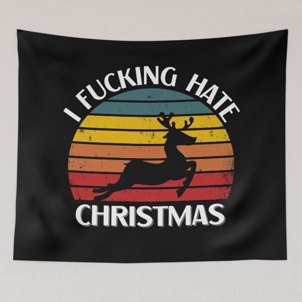 Item preview, I fucking hate Christmas-retro sunset designed and sold by MargheritaLidia.
