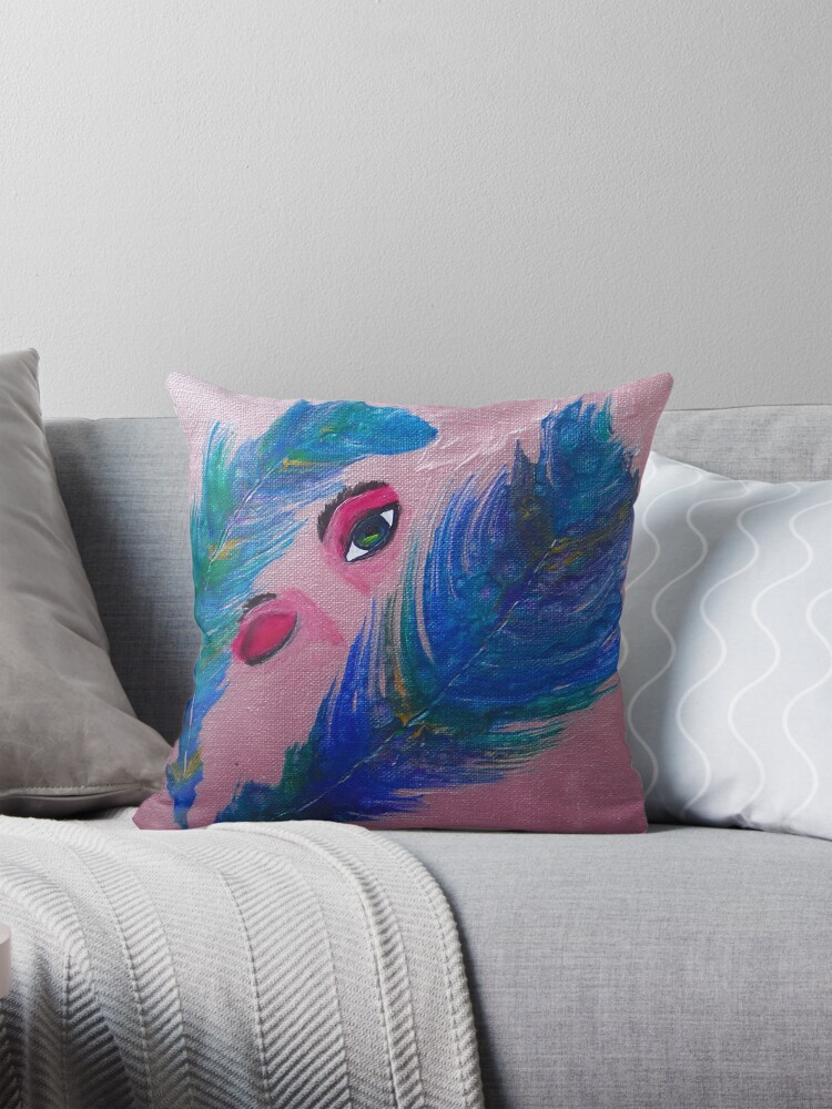 Thumbnail 1 of 4, Pillow, Feathers designed and sold by RinaArling.