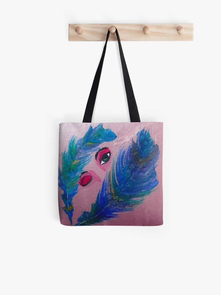 Thumbnail 1 of 2, Tote Bag, Feathers designed and sold by RinaArling.