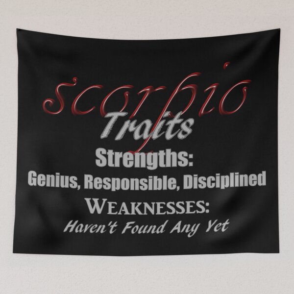 Item preview, Funny Scorpio Zodiac Traits designed and sold by AFordhamDesigns.