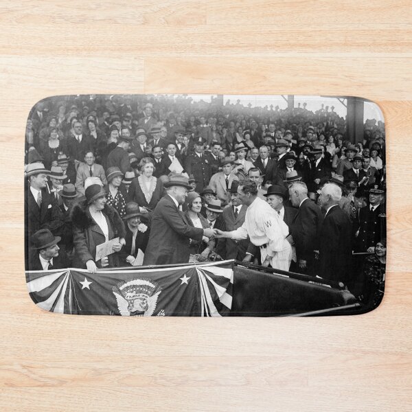 Item preview, President Hoover Receiving Baseball From Walter Johnson - 1931 designed and sold by warishellstore.