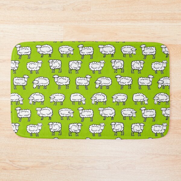 Item preview, Sheep Pattern - Black White and Green designed and sold by Artberry.