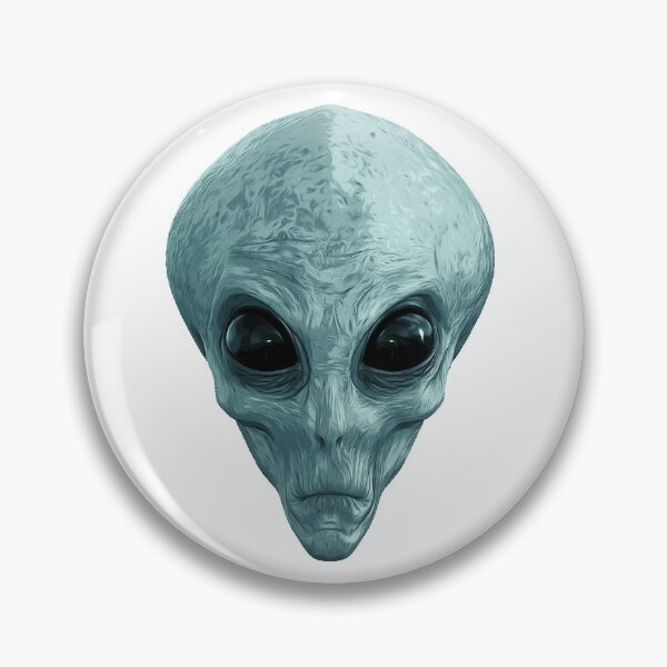 Item preview, Alien Ufo Portrait grey green designed and sold by PeterADesign.