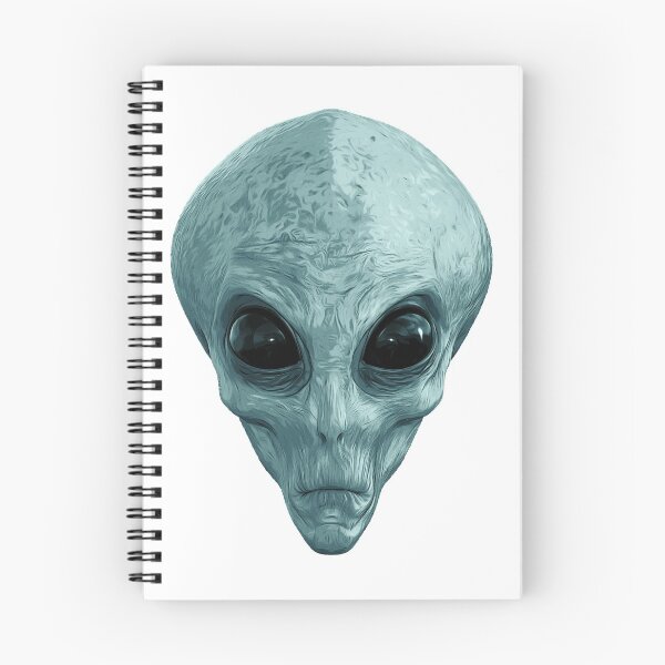 Item preview, Alien Ufo Portrait grey green designed and sold by PeterADesign.