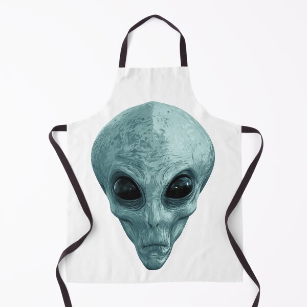 Item preview, Alien Ufo Portrait grey green designed and sold by PeterADesign.