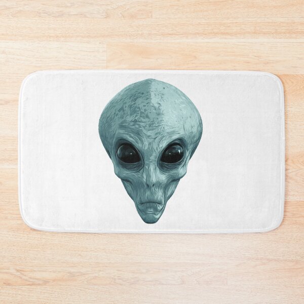 Item preview, Alien Ufo Portrait grey green designed and sold by PeterADesign.