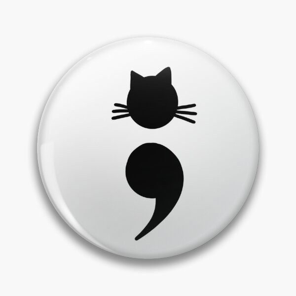 Item preview, Cat semicolon designed and sold by mrd1995.