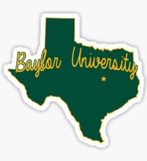 Baylor Cursive Sticker