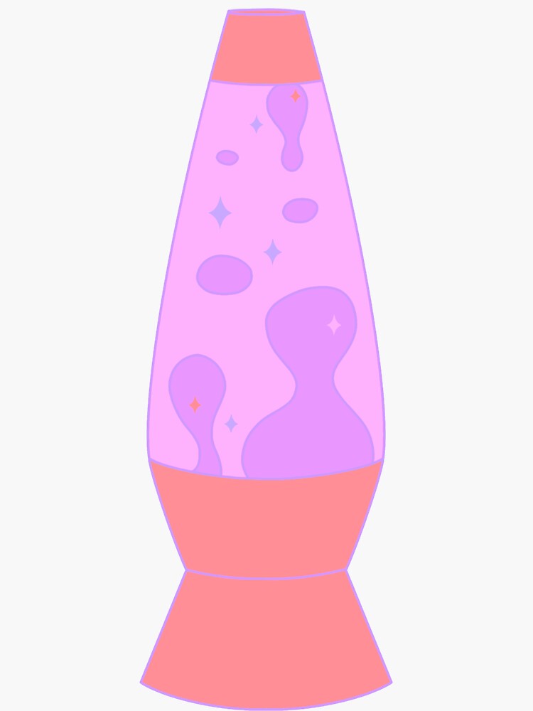 "Pastel pink lava lamp" Sticker for Sale by hanameda Redbubble