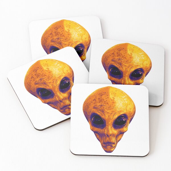 Item preview, Alien Ufo Portrait orange violet designed and sold by PeterADesign.