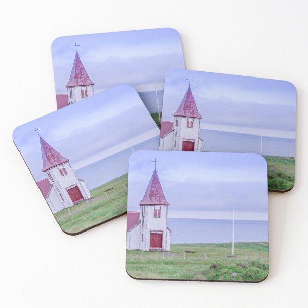 Item preview, Church on the side of Icelandic farm designed and sold by alokojha.