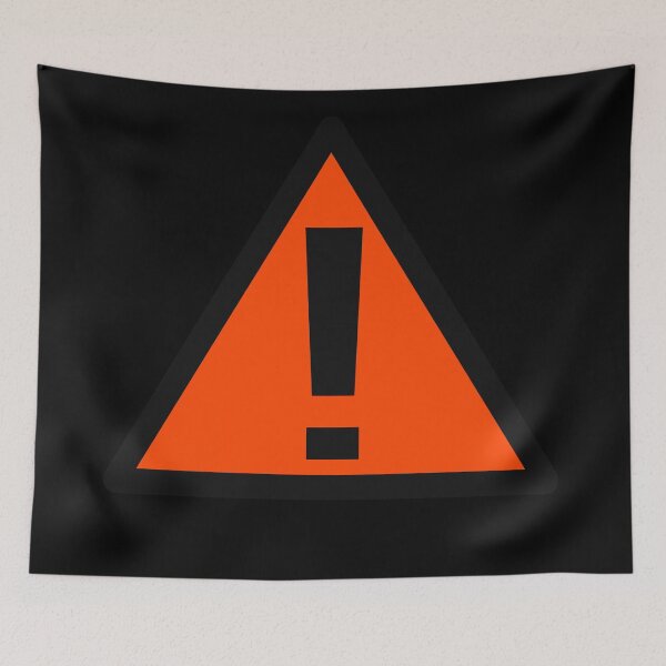 Item preview, Danger, Warning Sign, Black and Orange designed and sold by Greenwood2112.