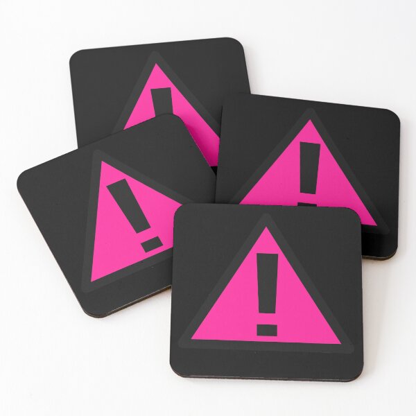 Item preview, Danger, Warning Sign, Black and Pink designed and sold by Greenwood2112.