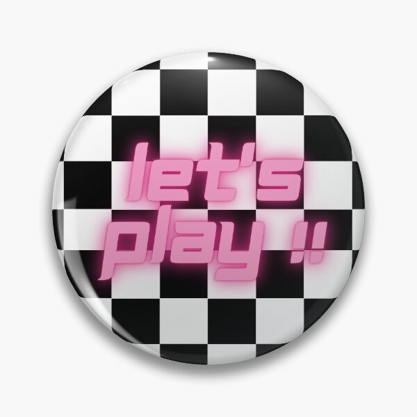 Item preview, Let's play !! pink neon on chess board designed and sold by Dhiak.
