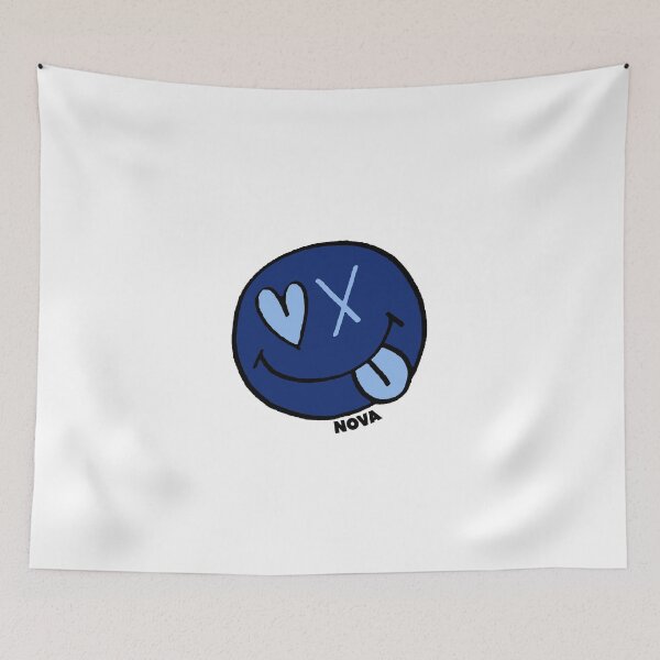 Item preview, Villanova Smiley Face Navy designed and sold by julesanderson.