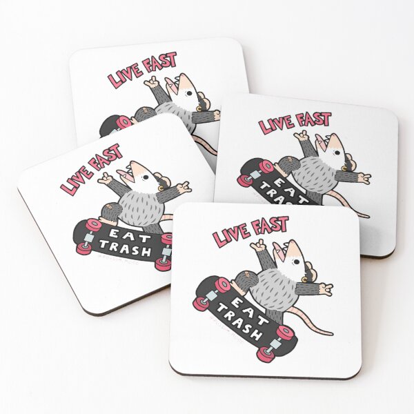 Item preview, Live Fast Eat Trash designed and sold by possum-mood.