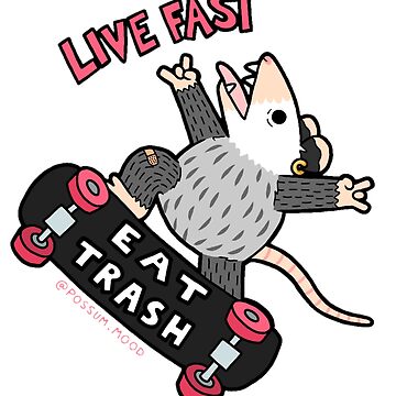Artwork thumbnail, Live Fast Eat Trash by possum-mood