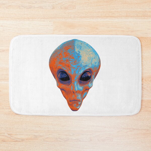 Item preview, Alien Ufo Portrait teal and orange designed and sold by PeterADesign.